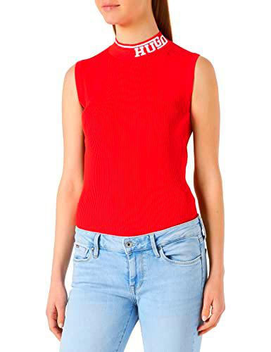 HUGO Sovanelly Top, Bright Red627, M para Mujer