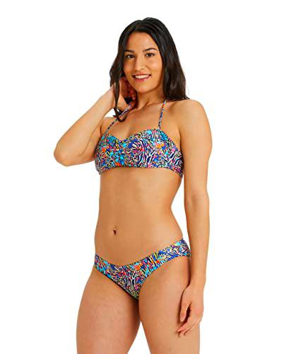 ARENA Bikini Bandeau Allover Dos Piezas, Mujer, Multicolor, 40