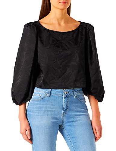 Just Cavalli Top Donna Camiseta, Negro, 32 para Mujer