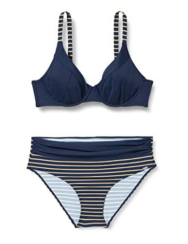 Schiesser Bügel Bikini Set Juego, Blau, 46 para Mujer