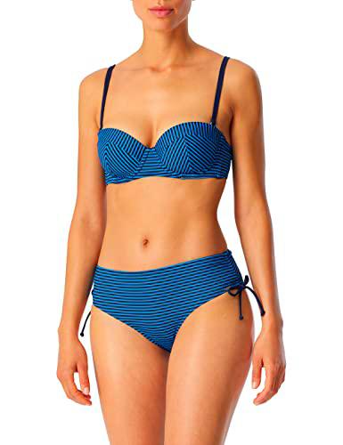 Schiesser Bandeau - Conjunto de Bikini para Mujer, Talla 44, Acuario.