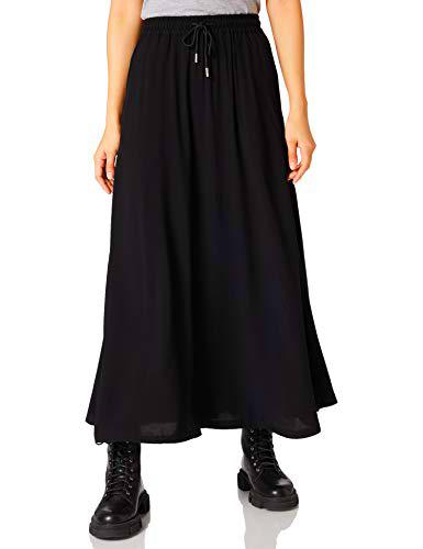 Urban Classics Señoras Viscose Midi Skirt Falda Mujer, Negro, XXL