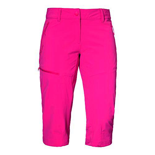 Schöffel Pantalones Cortos para Mujer. Rojo 50