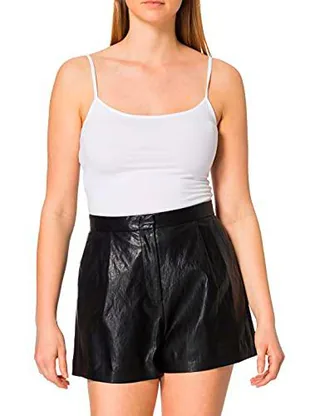 Pinko Puro 1 Pantalones Cortos Informales, Z99_Negro Limousine