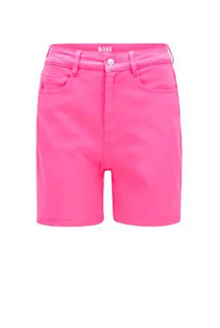 BOSS Pantalones Cortos Vaqueros 2.0 Jean, Rosa, 35 para Mujer