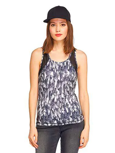Urban Classics Top para Mujer Active Graphic, Gris (Grey 00111), L