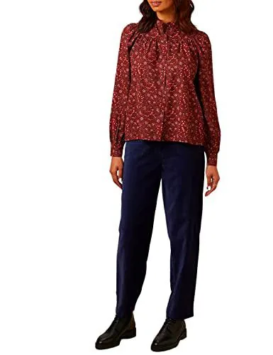 People Tree V&a Glendale Top, Granate, 44 para Mujer