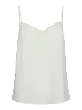 Pieces Tiffany Strap Lace Sleeveless T-shirt M
