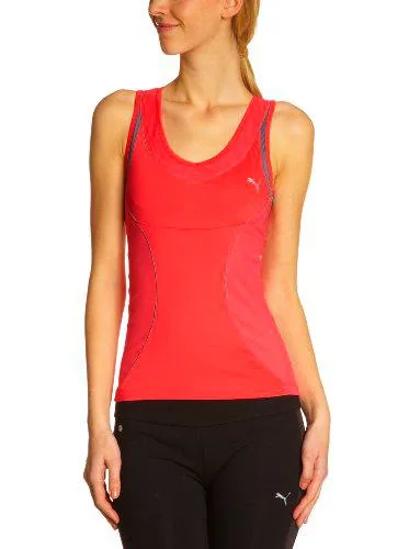 PUMA Tank - Camiseta para Mujer, tamaño M, Color Teaberry Red
