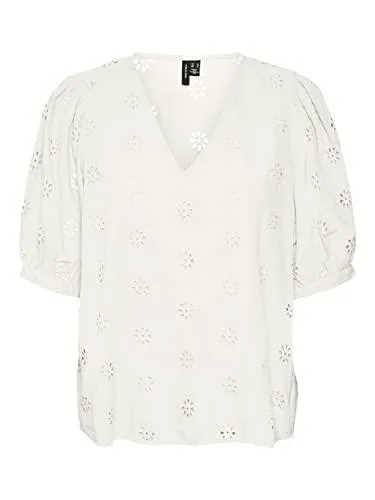 VERO MODA VMMAJA 2/4 V-Neck Top WVN Camiseta sin Mangas