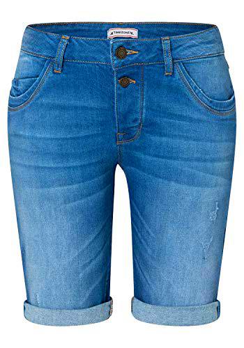 Timezone Slim Nalitz Short Pantalones Cortos de Jean