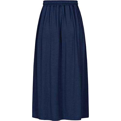 super.natural Falda Larga para Mujer, con Lana de Merino