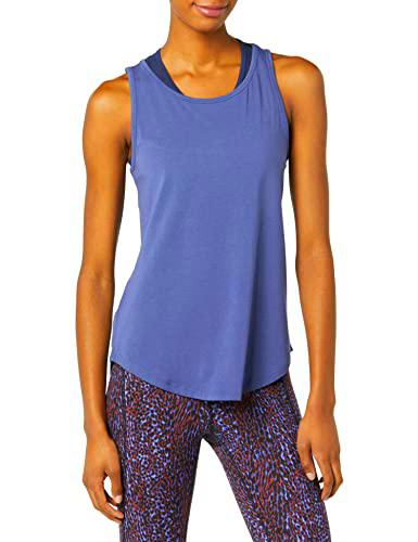 Core 10 Camiseta de Tirantes de Yoga sin Mangas con la Espalda Abierta y Algodón Pima Suave Mujer Talla Extra