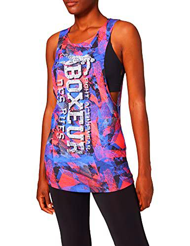 BOXEUR DES RUES BXT-3069T Camiseta de Tirantes Ancha con Estampado Multicolor