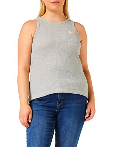 G-STAR RAW, mujer Top Waffle Slim Tank, Multicolor (lt grey htr C983-A302), XL