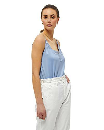 Minus Asa top, Camiseta para Mujer, Azul (501 Dusty blue), XL