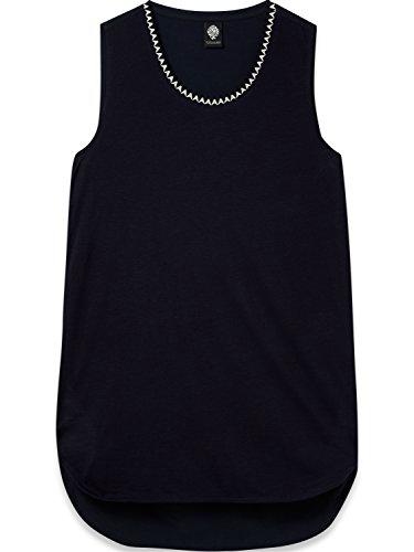 Scotch &amp; Soda Maison Longer Length Jersey Tank Top with Woven Back Camiseta Deportiva de Tirantes