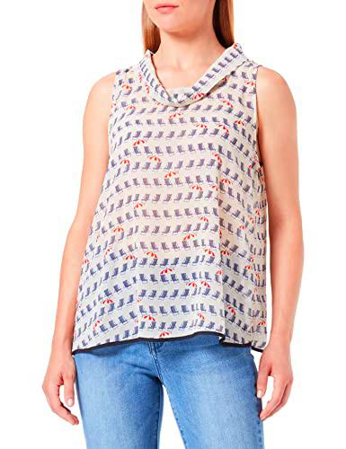Sisley Top 5ogdlq01i Camisa, Multicolor Fantasy 76k