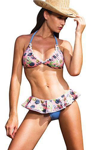 Arena Negra Saloon Conjuntos de Bikini, Multicolor (Estampado Cactus 184)