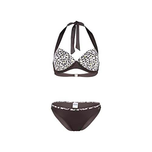 Fashy Conjunto de Bikini para Mujer, Color marrón, estándar, marrón