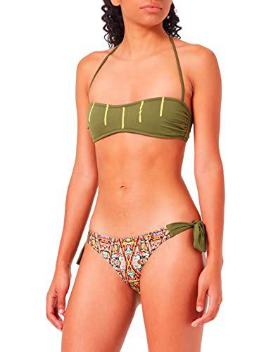 Arena Negra Taipán Conjuntos de Bikini, Multicolor (Estampado Serpiente 182)