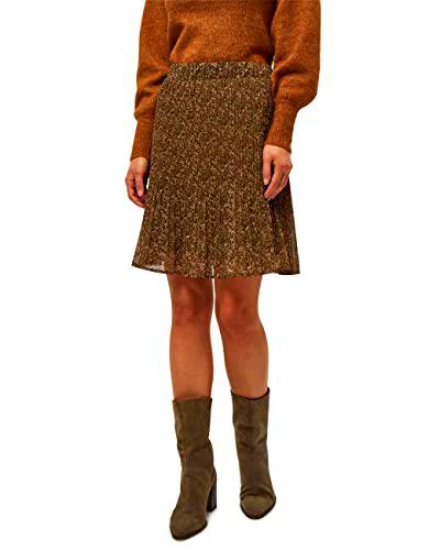 Minus Rikka Short Skirt, Falda corta para Mujer, Verde (9338 Dark olive dot print), 46