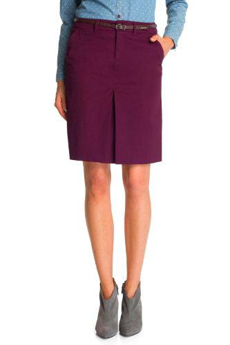 Esprit - Falda para Mujer, Color Rojo borgoña (Burgundy Red) 662, Talla 46