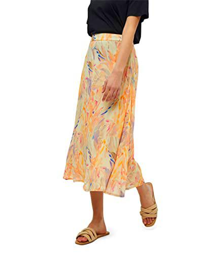 Minus Vistine Skirt, Falda para Mujer, Multicolor (9412 Flamingo print), 36