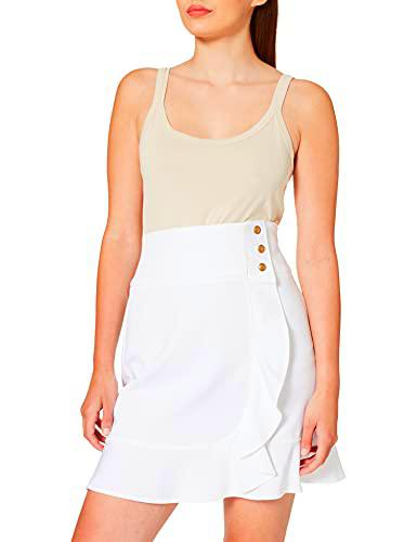 Pinko CHIACCHIERONE Falda, Z05_Bianco-BIANCANEVE, 38 para Mujer