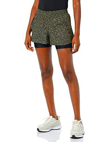 Amazon Essentials Pantalón Corto para Correr de Tejido Elástico de Doble Capa Mujer