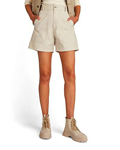 G-STAR RAW Shorts 3D Fatigue Pantalones Cortos, Beige/Caqui (Whitebait C973-1603)