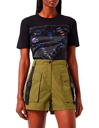 Love Moschino Shorts in Cotton-Nylon Light Canvas Pantalones Cortos Informales