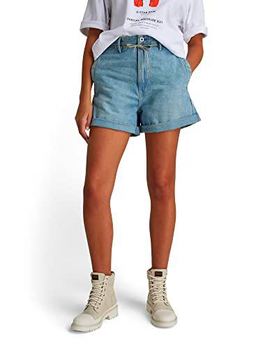 G-STAR RAW Shorts Lynton Pantalones Cortos, Azul Vintage Hawaiian Ocean C966-c949