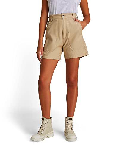G-STAR RAW Shorts 3D Fatigue Pantalones Cortos, Beige/Caqui (Westpoint Khaki C960-c531)
