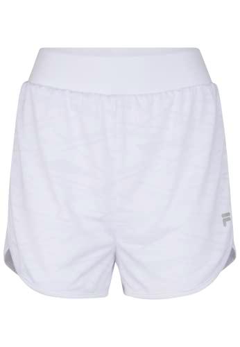 Fila Rostock High Waist Shorts Pantalones Cortos, Lucent White