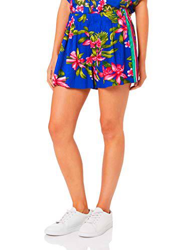 Tommy Hilfiger Erica Short Pantalones Cortos, Azul (Tropical Pleated/Surf The Web 413)