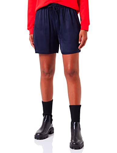 GANT D1. Satin Pull On Shorts Pantalones Cortos, Azul Noche