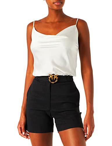 Pinko Sulmona Short Tela Di Lino/Vis Pantalones Cortos