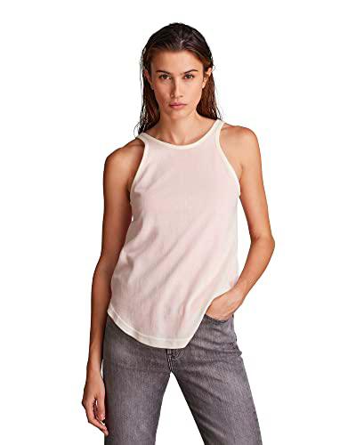 G-STAR RAW Camiseta sin Mangas Double Layered, Multicolor (Fiery Coral/Papyrus 4107-d299)