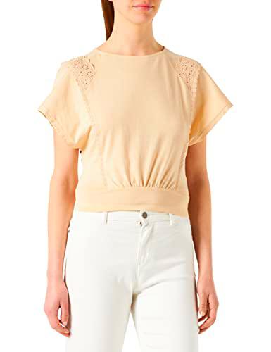 Naf Naf Camiseta, Beige Safari, S para Mujer