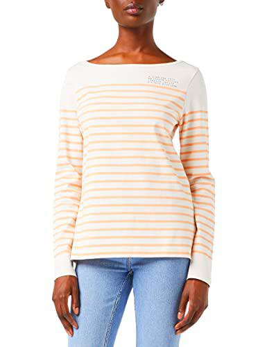 G-STAR RAW, mujer Top Stripe Graphic Boat, Multicolor (milk/peach nougat C787-D102), M