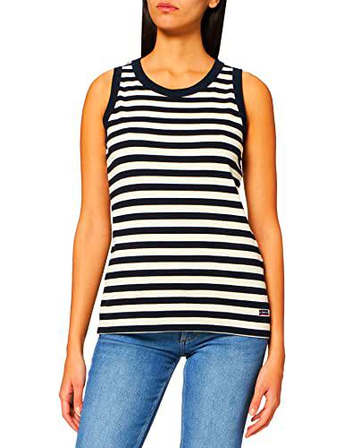 Armor Lux Saint-Cast Camiseta sin Mangas, Multicolor (Rich Navy/Nature Bi5)