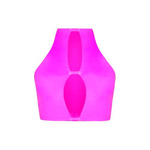 OW COLLECTION Carla Crop Top, Rosa, M para Mujer