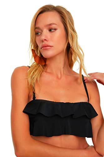 Trendyol Parte Superior de Bikini Tipo Bandeau Detallada Top