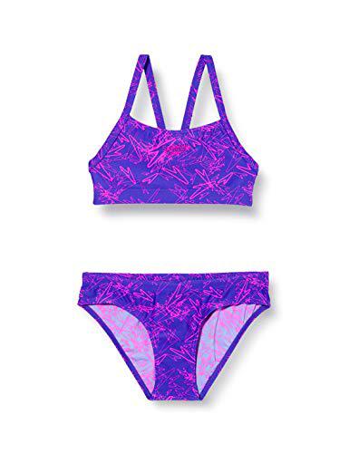 Speedo Boom All-Over, Bikini para Mujer, Multicolor (Ultramarine/Diva), 30