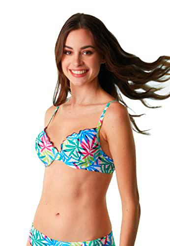 LOVABLE Colorful Printed Micro, Sujetador con Relleno Bikini