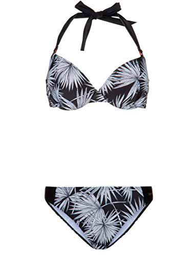 Protest Cracia Dcup Bikini para Mujer, True Black, L/40