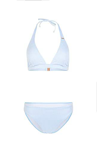 O'NEILL Marga Cruz Bikini, Mujer, 35101 Blue Simple Stripe, Regular