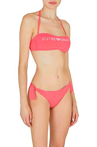 Emporio Armani Bikini brasileño para Mujer Conjunto, Coral, M