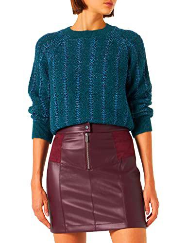 Naf Naf Elane J1 Falda, Color Granate, 42 para Mujer